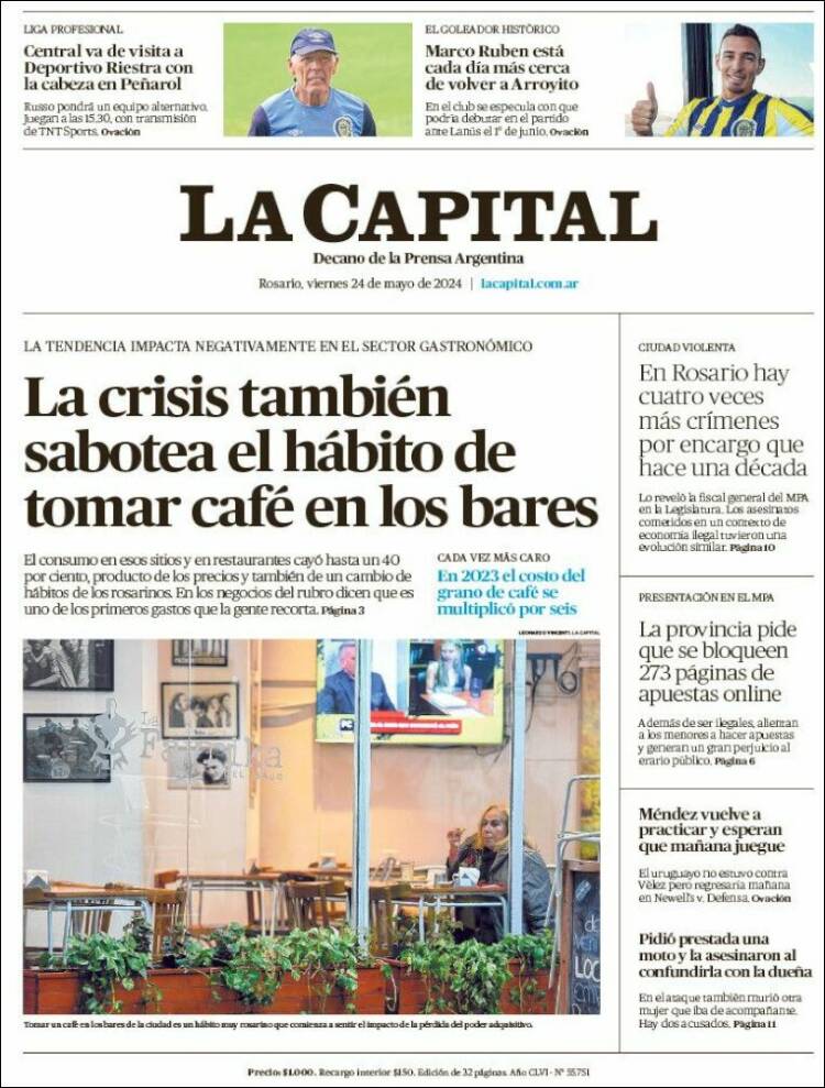 Estudios Max - Sericios Informáticos | EL AGUANTADERO - Tapa del diario La Capital