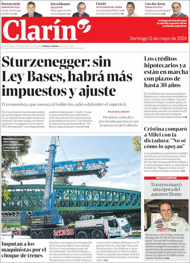 Estudios Max - Sericios Informáticos | EL AGUANTADERO - Tapa del diario Clarín 